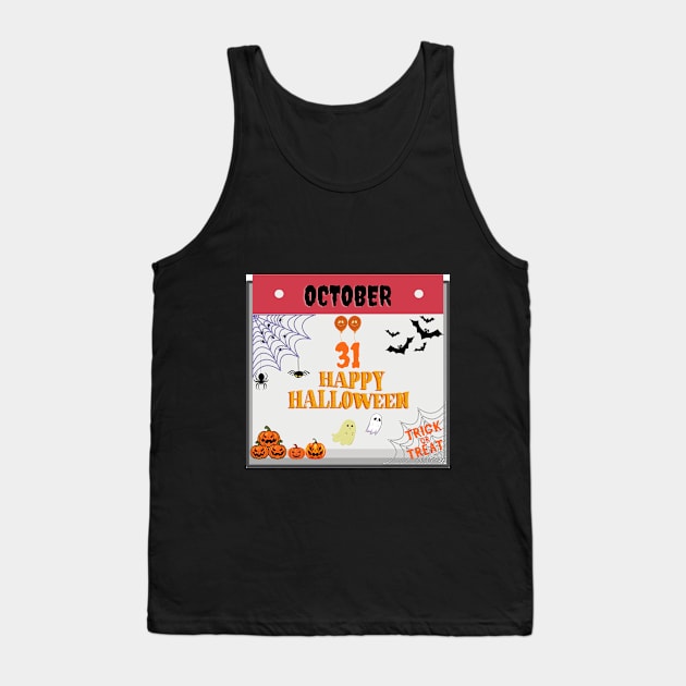 Happy Halloween Tank Top by Sals114.design